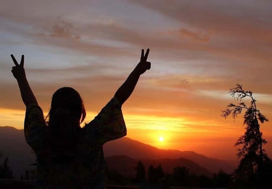 Andes sunset - Cordillera Andes panoramic with picnic - Curve 33 photo stop: the quick win on the way up