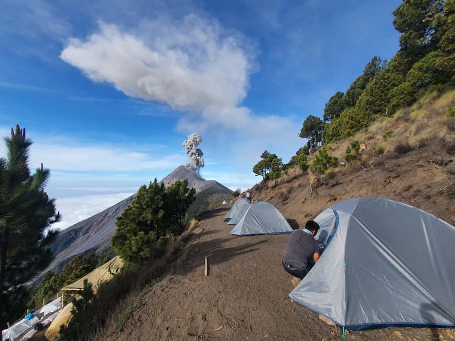 Antigua, Guatemala: Volcano Acatenango Overnight Hiking - Sunrise From the Top: Cold Morning Air and a View That Makes You Forget Pain