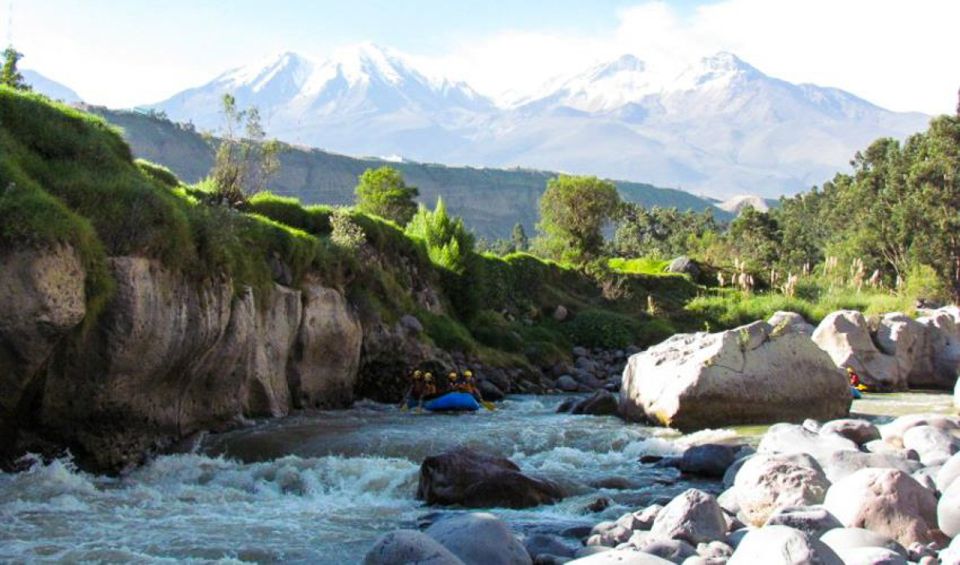 Arequipa: Chili River Rafting - The Scenery While You Float: Volcanic Canyon, Pre-Inca Terraces, Volcano Views