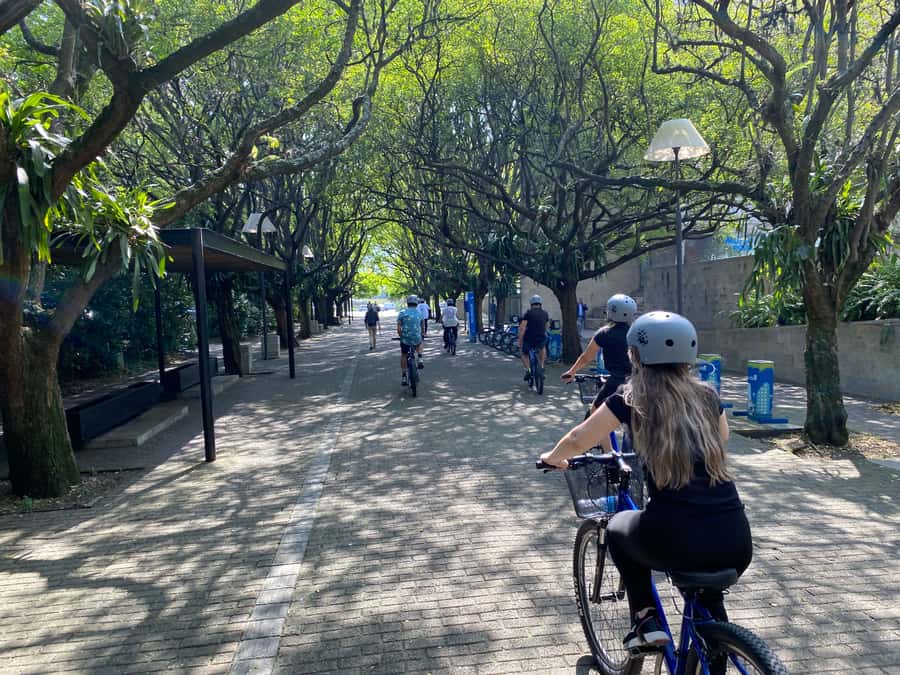 Bike Tour Medellin with Snacks and Local Beer - Parque de las Luces: riding through the light-and-street vibe