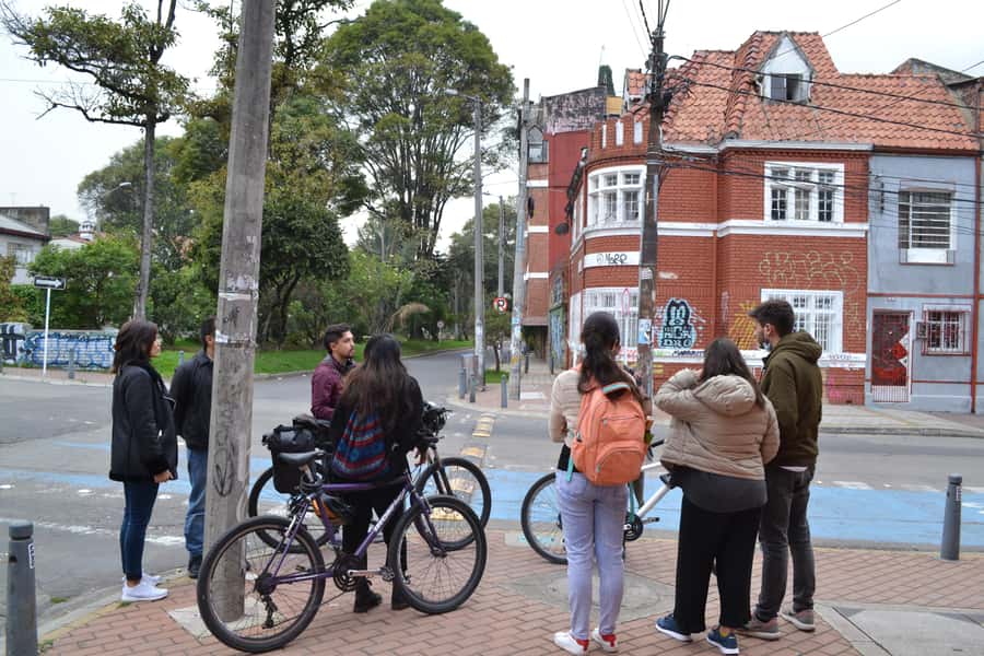 Bogota Walking Tour Teusaquillo a different part of the city - Bavaria Central Park: short stop, strong mood