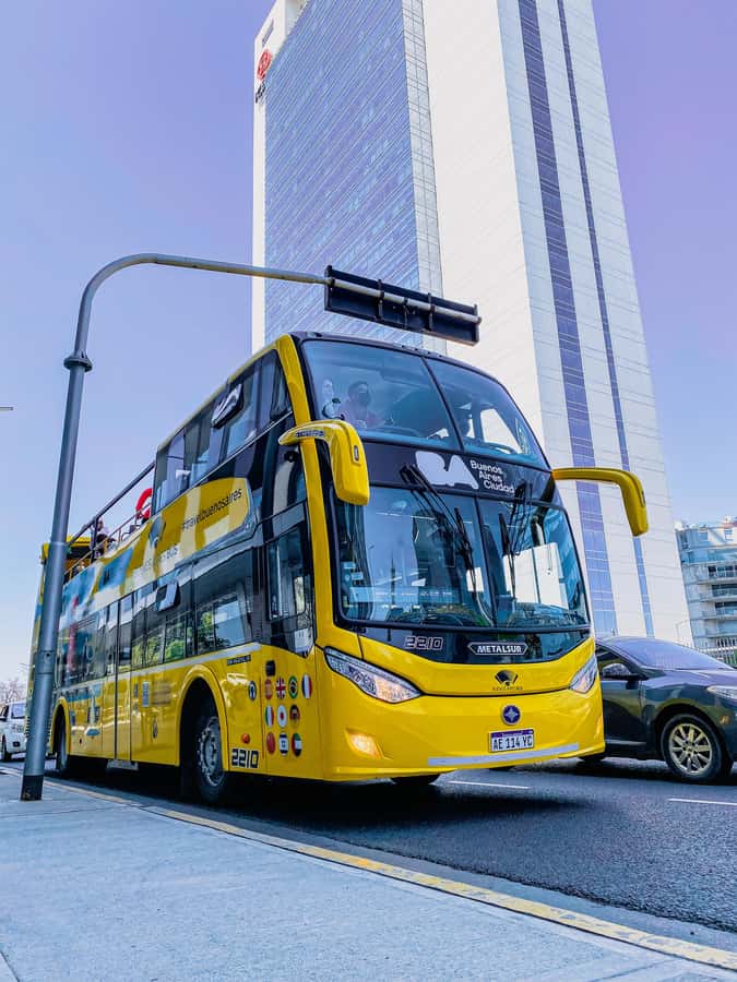 Buenos Aires Hop-On Hop-Off Bus and Exclusive Benefits - Palermo stops: El Rosedal and Puente de la Mujer from the top deck
