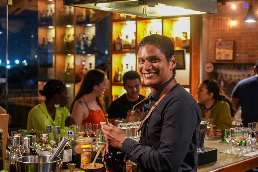 Cartagena: Boutique Rum and Chocolate Tasting at Lunático - Rum and chocolate with Castillo San Felipe views at Lunático