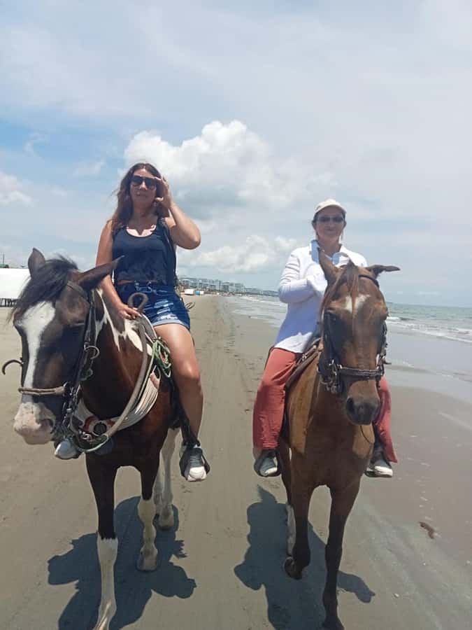 Cartagena: Horse Riding on the Beach with Photos and Lunch - WhatsApp coordination and the document step