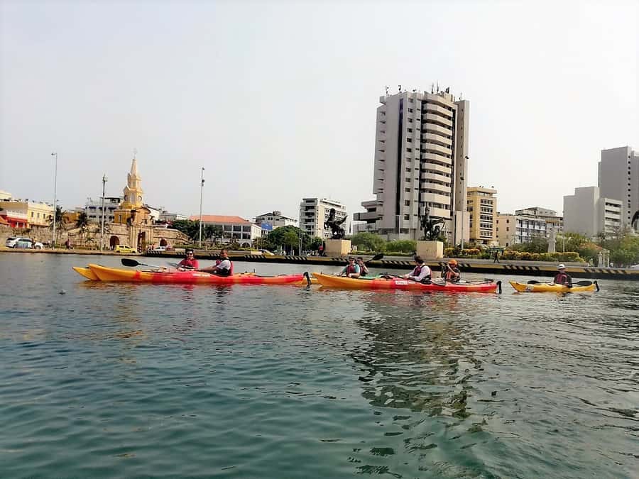 Cartagena: Walled City Kayak Tour - San Lázaro lagoon mangroves: where the walls meet the sea