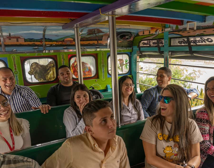 City Tour Medellin with a Chiva or a thematic van - La Alpujarra and major buildings: quick city context and photos