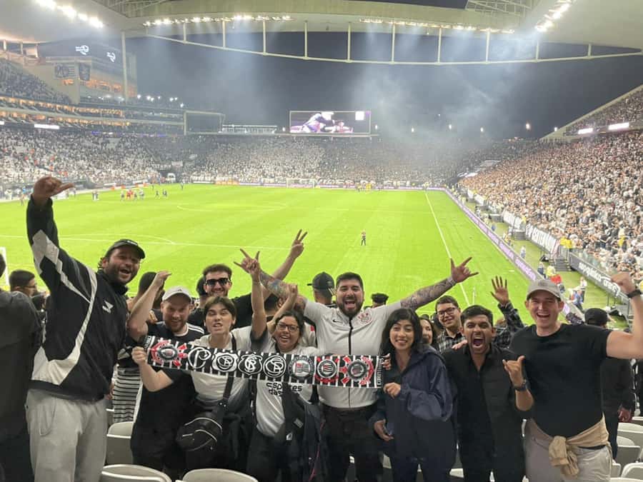 Corinthians Football Game Experience - Post-game emotions and heading home together
