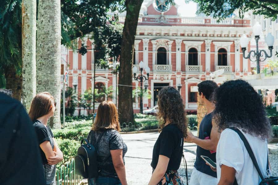 Florianopolis: Walking Tour - History, Art and Gastronomy - Avenida Hercílio Luz and Forte de Santa Bárbara: looking outward from the center