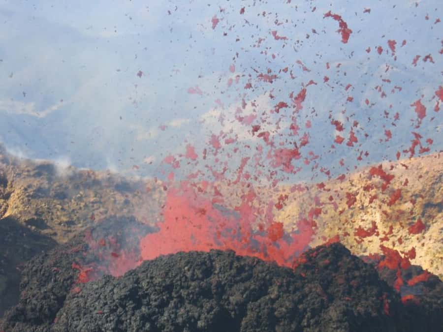 From Antigua: Pacaya Volcano Day Hike - The crater area: geothermal heat, hot spots, and marshmallows