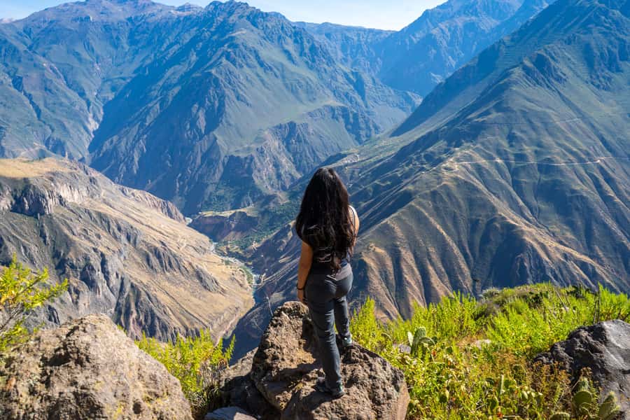 From Arequipa: 2-Day Colca Canyon Trekking Tour - Cabanaconde and the Return Route: Terraces, Hot Springs, Volcano Views, Camelids
