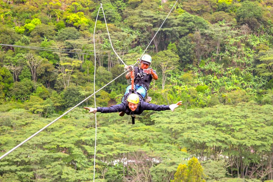 From Cusco: 4-Day Inca Jungle Adventure to Machu Picchu - Day 2: Coffee Farms, the Inca Jungle Trail, Canyon Views, Hammocks, and Cocalmayo Hot Springs