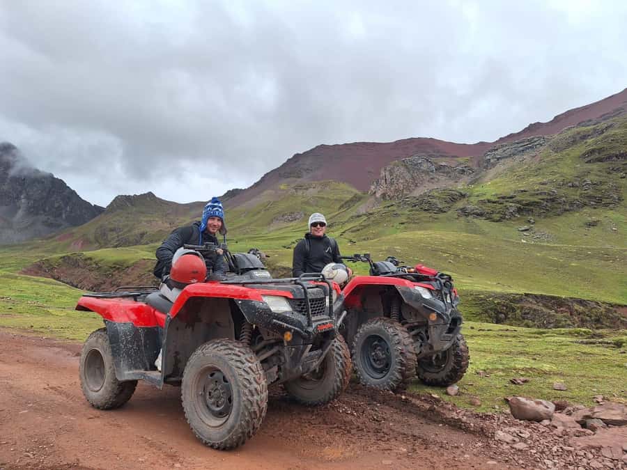 From cusco: Rainbow Mountain ATV Tour with meals - The mountain of colors: your guided time plus a 1-hour photo window