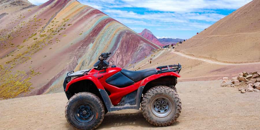 From Cusco: Rainbow Mountain in ATV Quad Bikes + meals - Pitumarca and the ATV start: where the day becomes an adventure