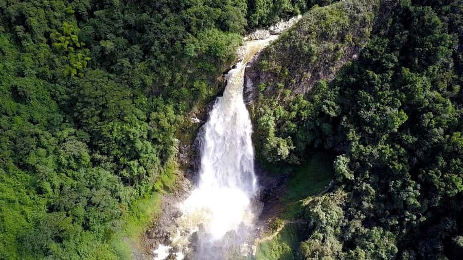 From Medellin: Epic Zipline and Giant Waterfall - First zipline flight over the canyon: views of five waterfalls