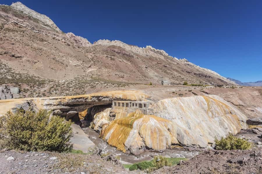 From Mendoza: High Andes Aconcagua Mountain Tour - Up to Puente del Inca: Natural Rock Bridge at 8,924 Feet