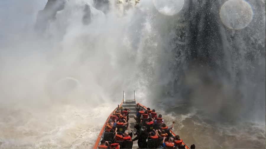 From Puerto Iguazu: Argentinian Iguazu Falls with Boat Ride - The boat ride under Iguazu: why this is the main event