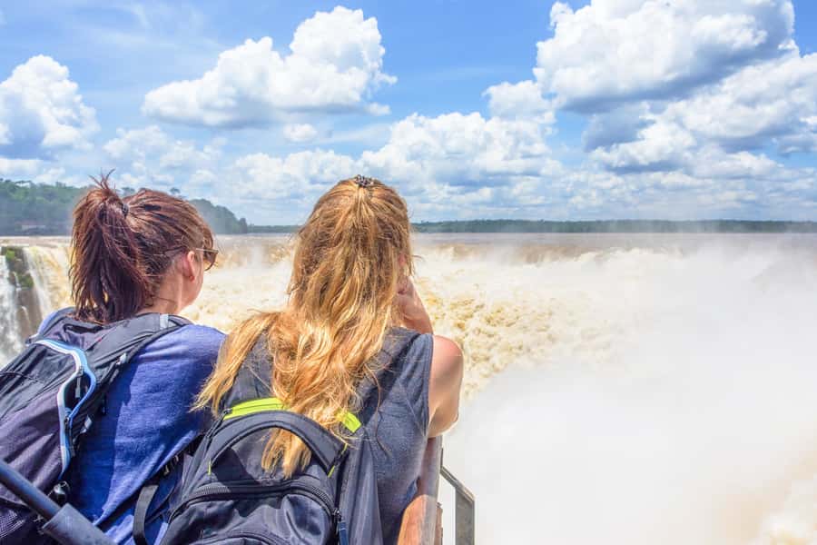 From Puerto Iguazu: Argentinian Iguazu Falls with Boat Ride - Devil’s Throat observation deck: the angle that makes it click
